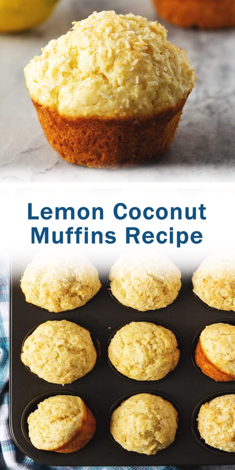 Lemon Coconut Muffins Recipe