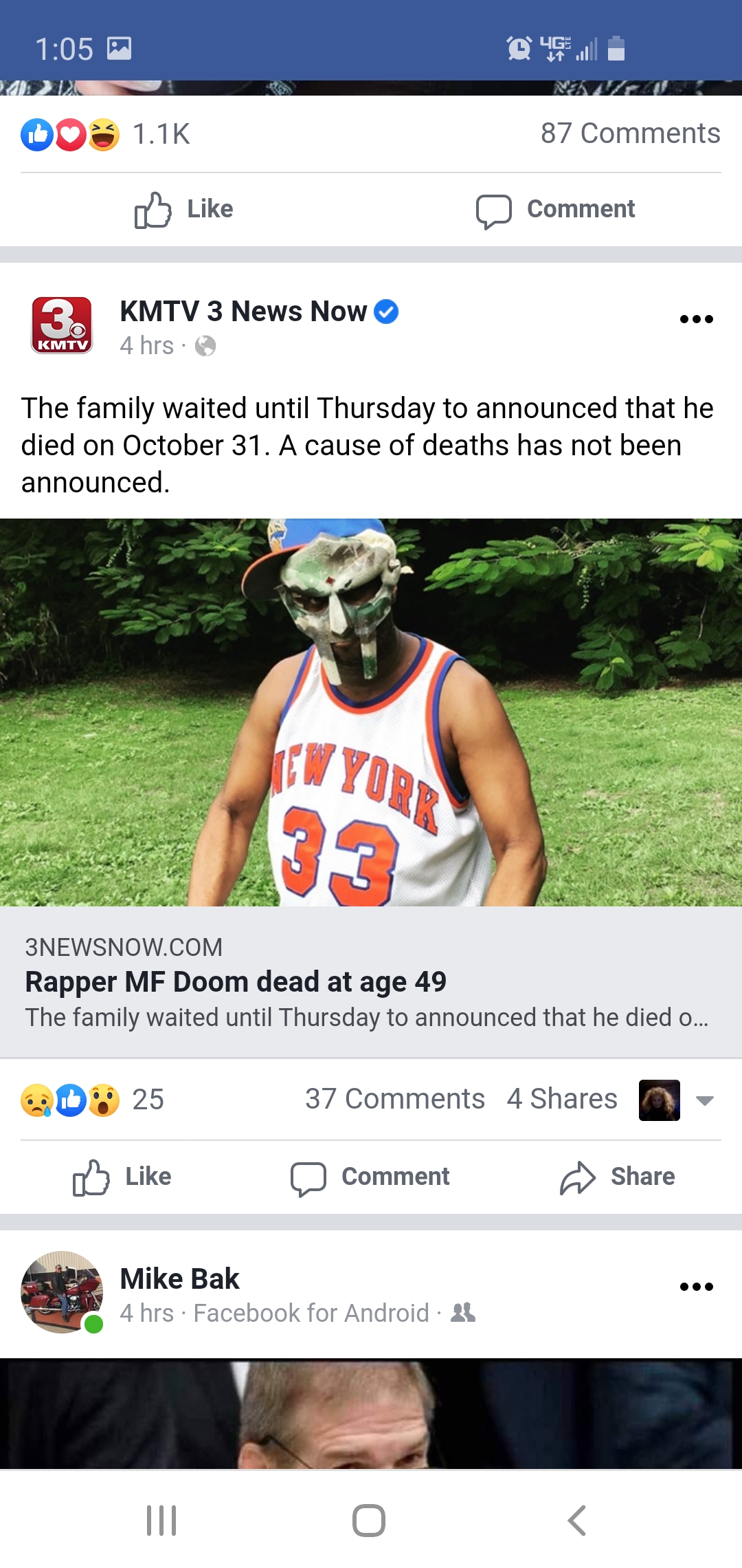 The Mindless Freaks Death of MF Doom in relation to Allen Iverson and