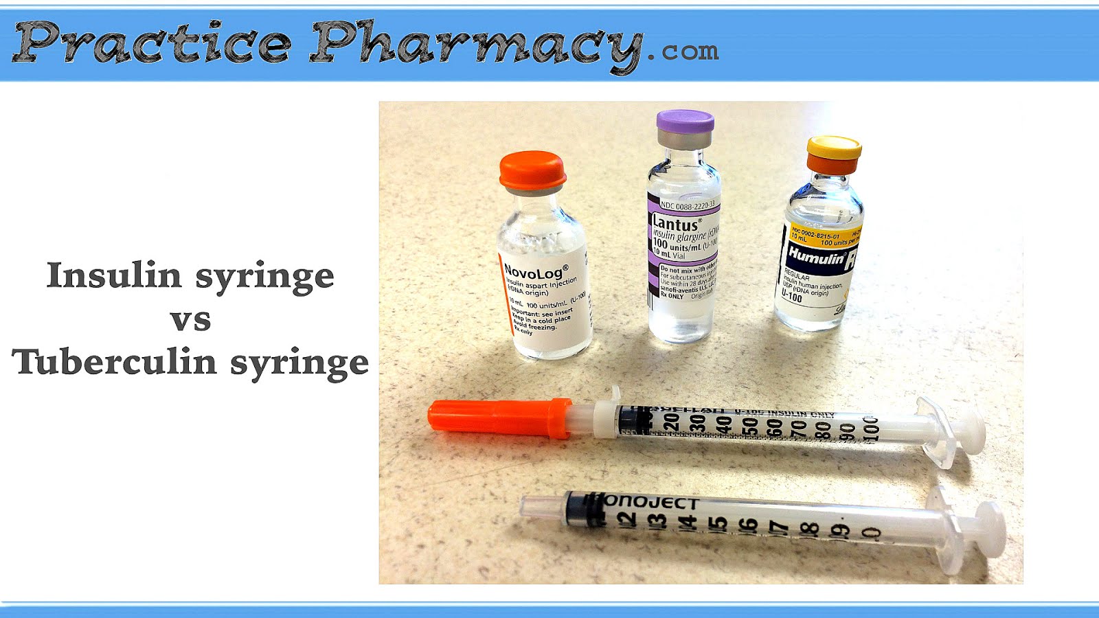 Types Of Syringes For Insulin Insulin Choices