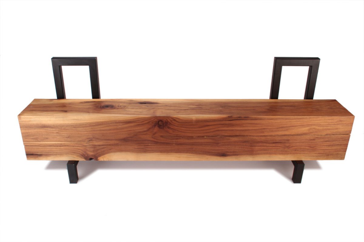 LET'S STAY: Cool Solid Wood Log Bench Design