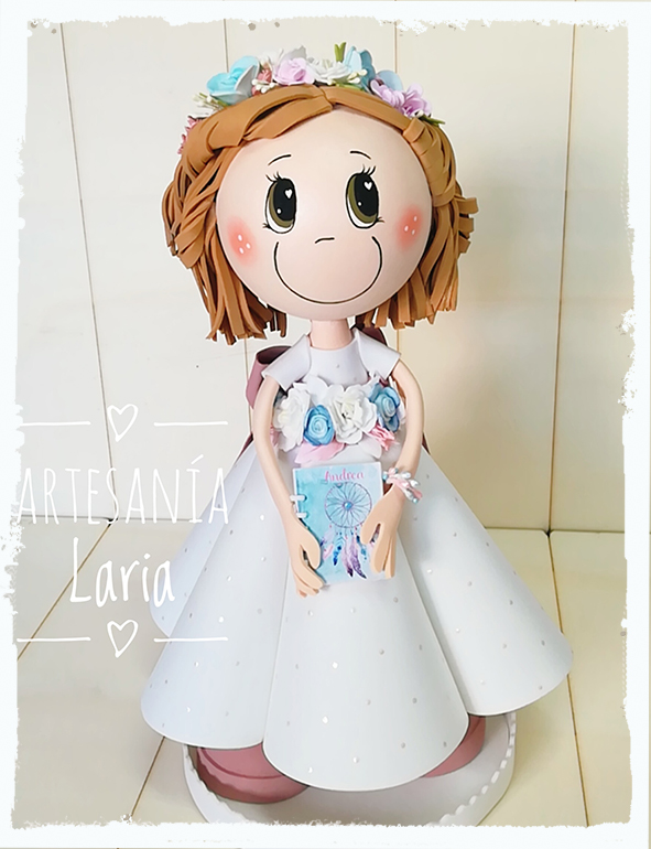 Foami MuÃ±ecas De Goma Eva De Comunion Fofuchas MuÃ±ecas Primera