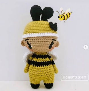 PATRON GRATIS MUÑECA ABEJA AMIGURUMI 45281