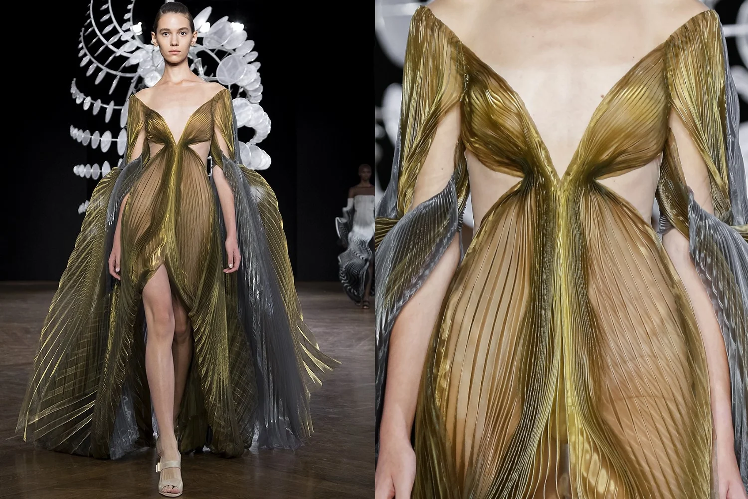 fashion collage with Iris Van Herpen's Hypnosis collection