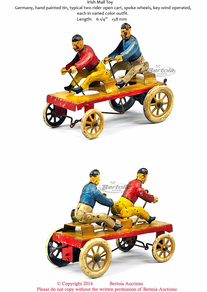 Old Antique Toys Irish Mail Tin Toys