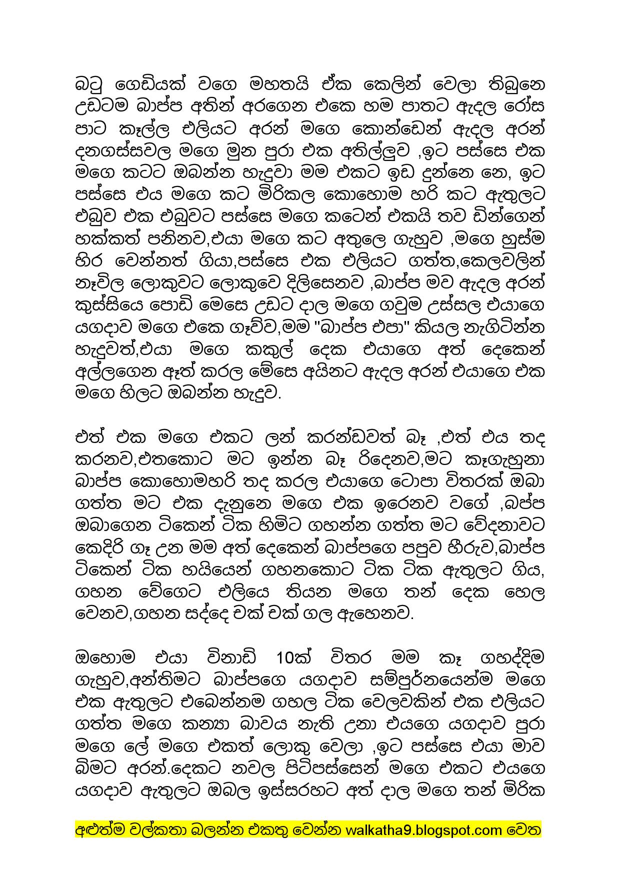 sinhala wal katha 2019 sinhala wal katha 2019