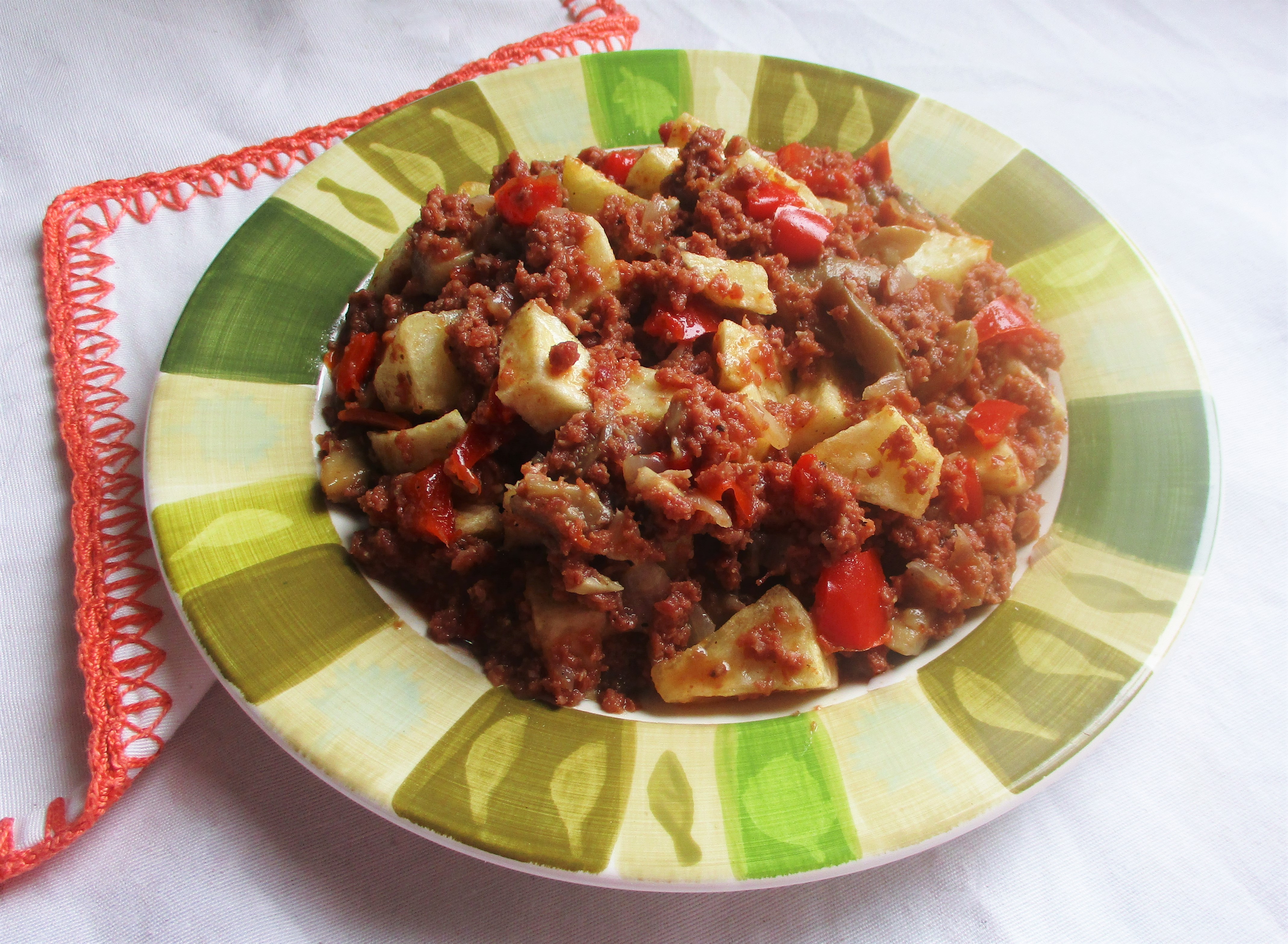 Aquí se cocina Corned beef (carne de vacuno en conserva)