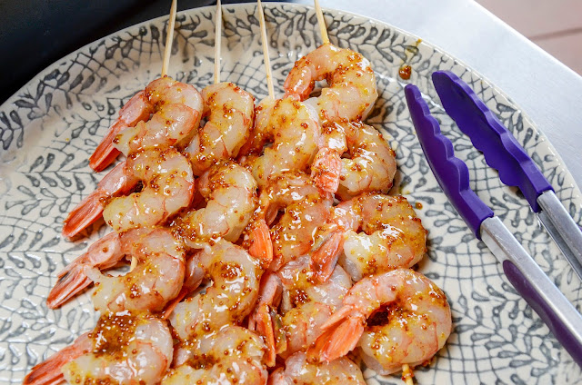 Lavender Honey Mustard Shrimp with Dipping Sauce