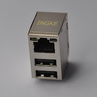 Gigabit Ethernet Jack with Dual USB