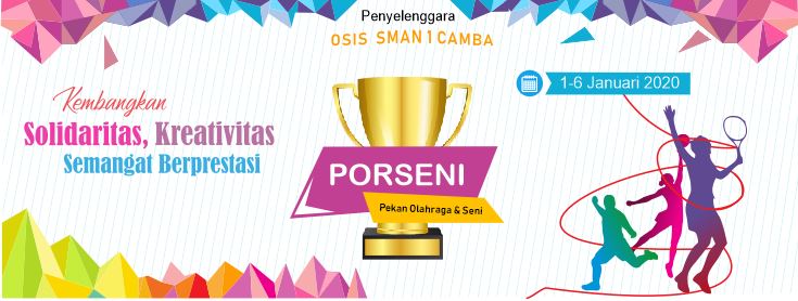 Spanduk Porseni Format CorelDraw bisa edit Zona Pembelajar