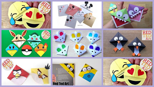 Paper DIY Super Adorable Corner Bookmarks