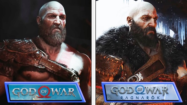 شاهد بالفيديو مقارنة الرسومات بين لعبة God of War 2018 و God of War Ragnarok