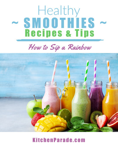 Healthy Smoothies: Recipes & Tips ♥ KitchenParade.com, green smoothies, make-ahead smoothies and more.