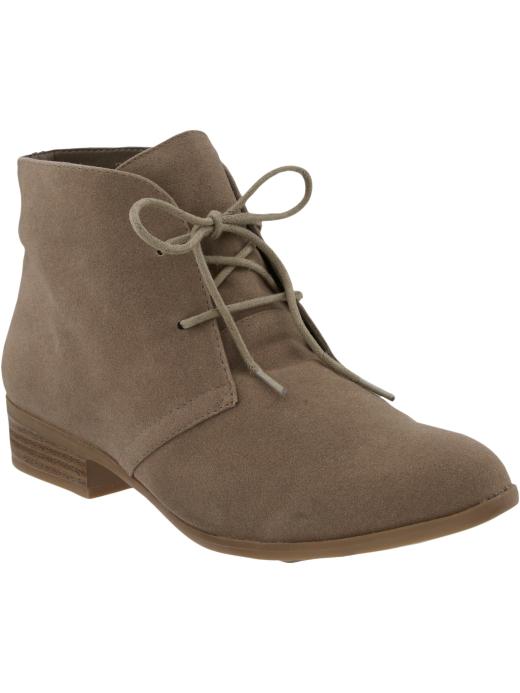faux suede desert boot