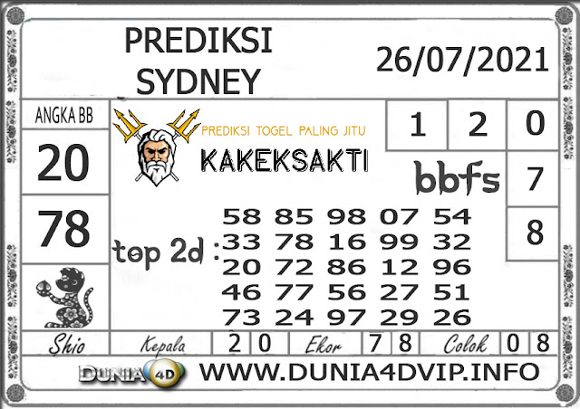 Prediksi Togel SYDNEY DUNIA4D 26 JULI 2021 Prediksi Togel SYDNEY DUNIA4D 26 JULI 2021