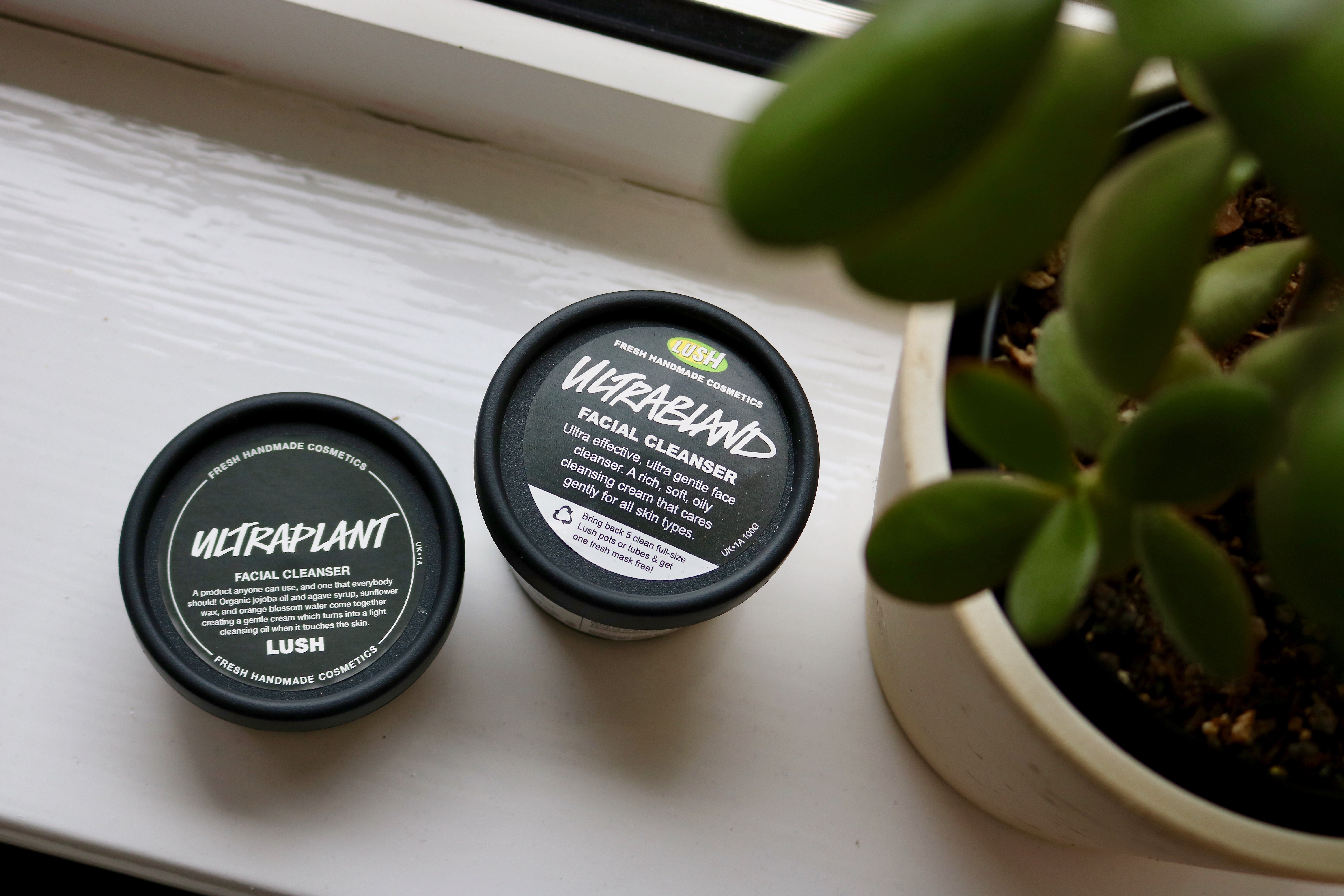 Lush Ultrabland & Ultraplant cleansers