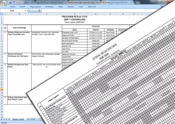 Program kerja osis smp 2019 doc