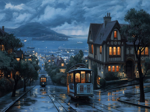 Stormy Night, San Francisco, California