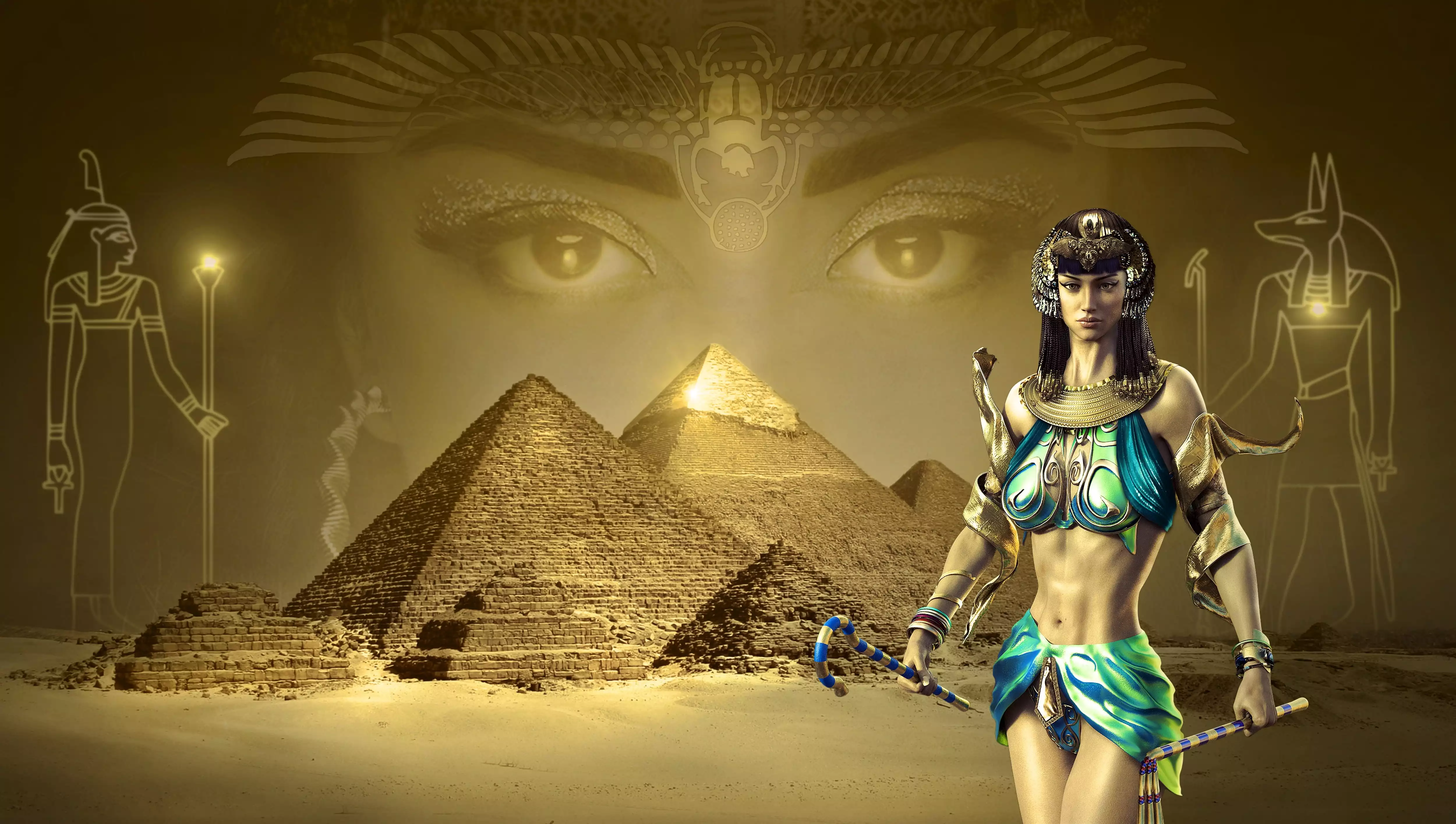 imágenes del dios egipcio anubis