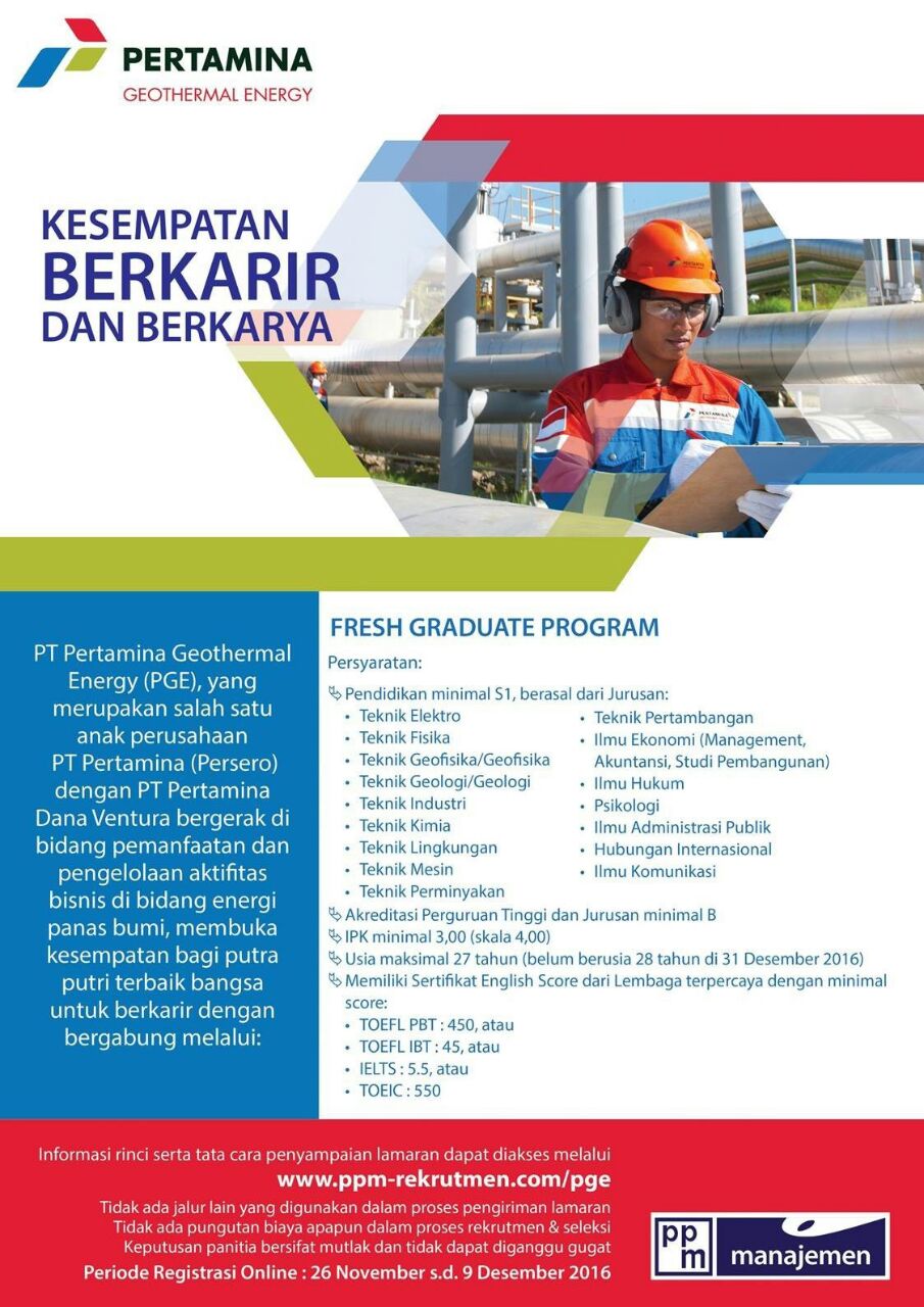 Lowongan Kerja PT Pertamina | Lowongan Pekerjaan