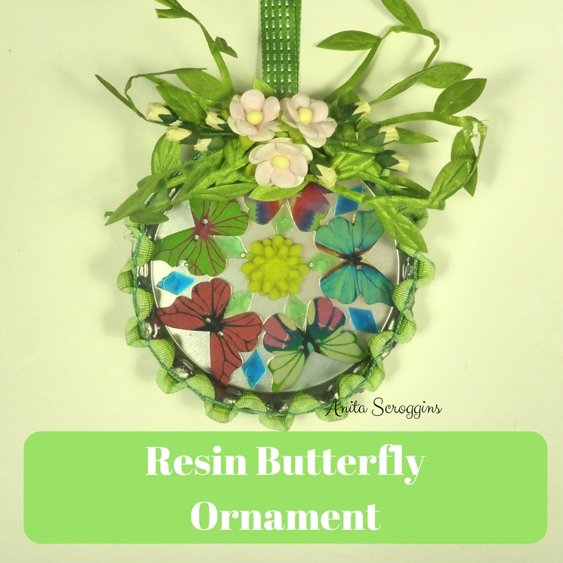 The Flamingo Chronicals Resin Butterfly Ornament