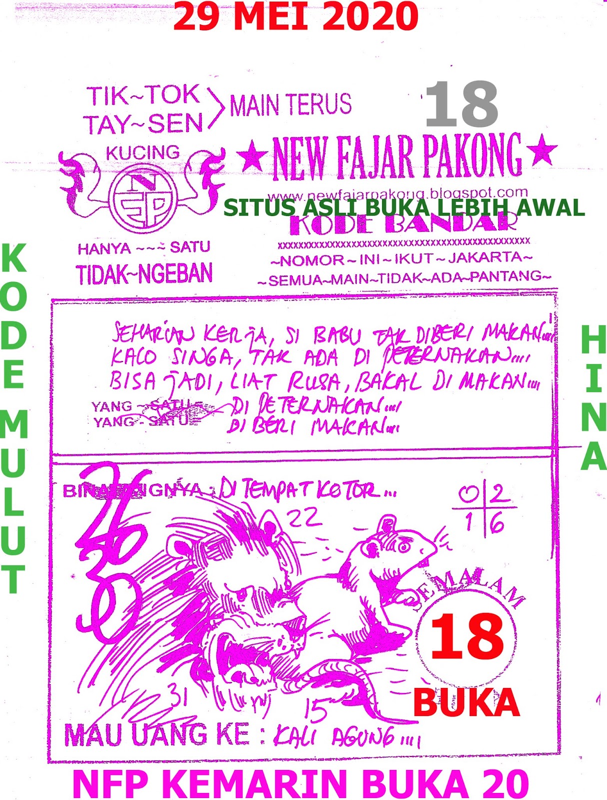 Syair Togel Hongkong 29 Mei 2020 Pohon4d