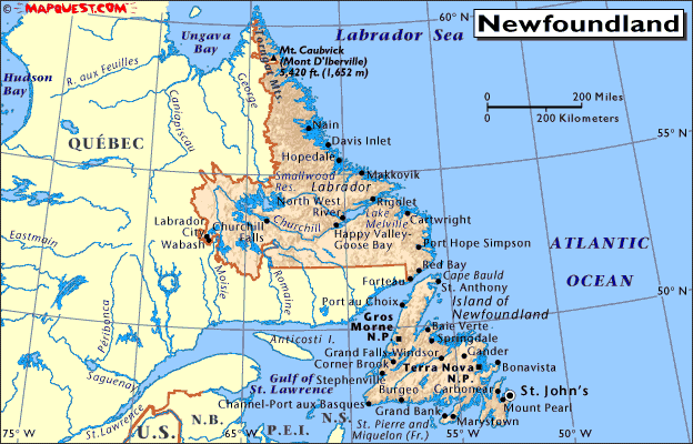 Где остров ньюфаундленд. Расположение полуострова лабрадор. Полуостров лабрадор на карте. Полуостров лабрадор на карте Северной Америки. Границы полуострова лабрадор.