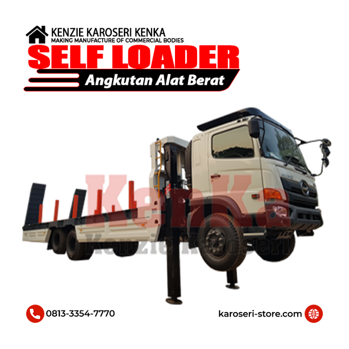 Harga Truck Karoseri Self Loader - Angkutan Alat Berat
