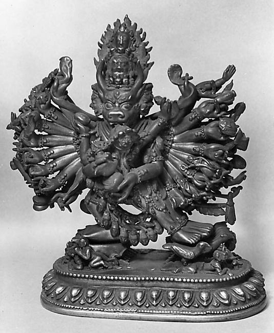 Tibetan Buddhist Vajrabhairava (Yamantaka) Ekavira - Made in Nepal Exotic India 