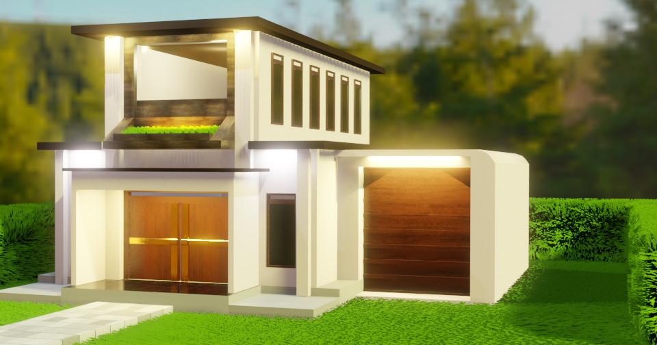Rumah blender 2.8 eevee