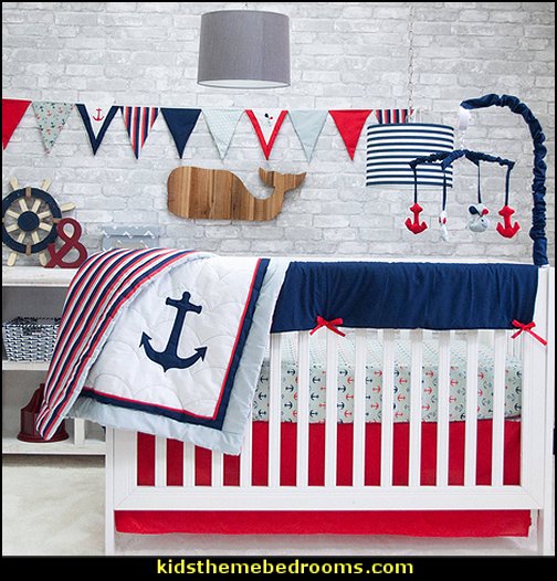 Anchors Away Crib Set nautical crib bedding nautical nursery wall decals - nautical crib bedding - nautical baby bedrooms nautical baby decor - baby kids nautical decor - little girls nautical nursery - boys nautical nursery Anchors Away Crib Set nautical crib bedding nautical nursery wall decals - nautical crib bedding - nautical baby bedrooms nautical baby decor - baby kids nautical decor - little girls nautical nursery - boys nautical nursery