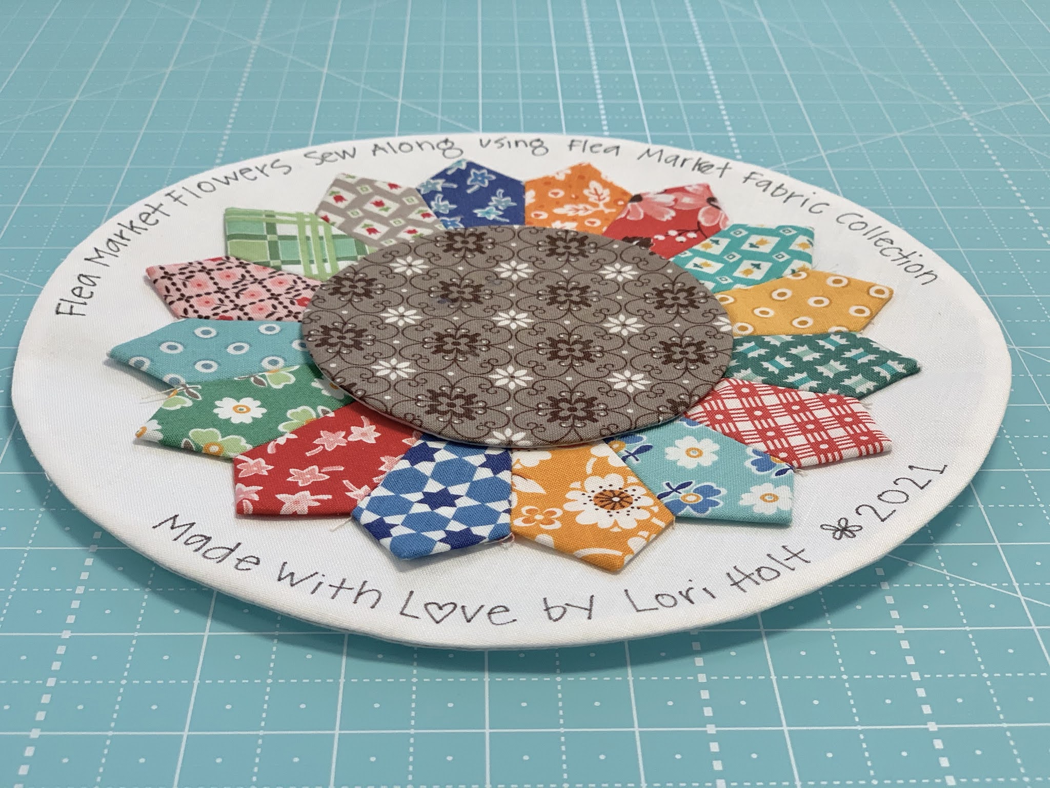 Bee In My Flea Market Flowers sew Along Week Nine Quilt