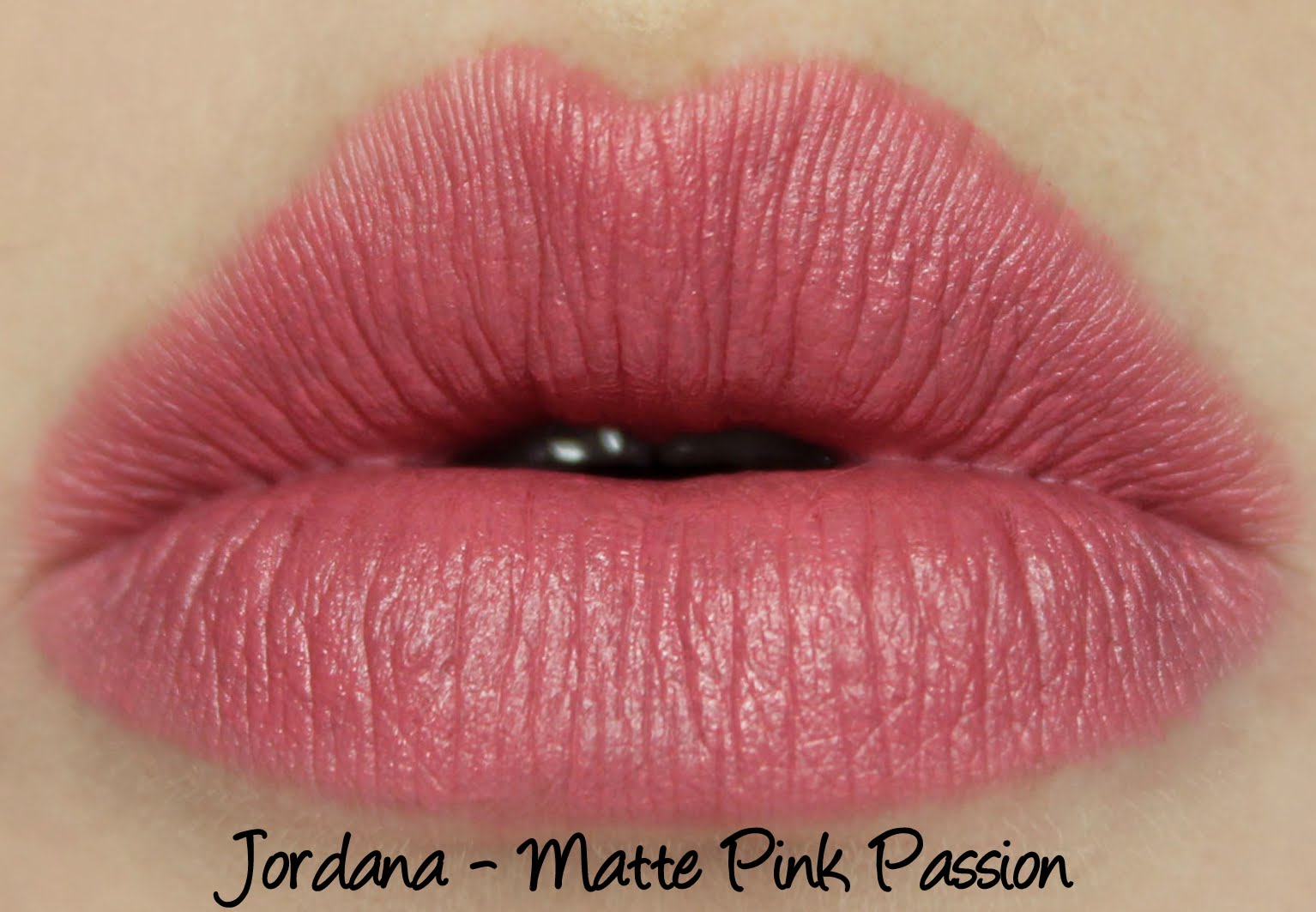 Jordana Matte Pink Passion lipstick swatches & review