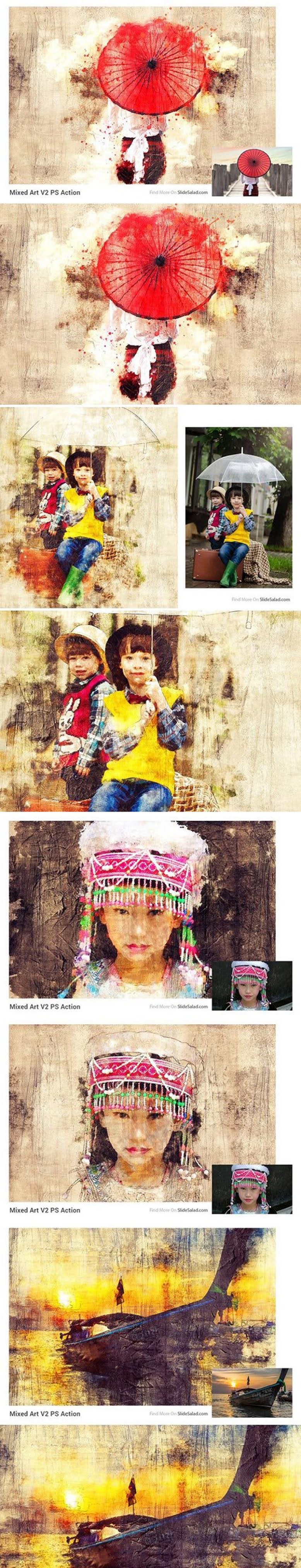CM - Mixed Art 2 Photoshop Action 2340025 2 frgsdfv