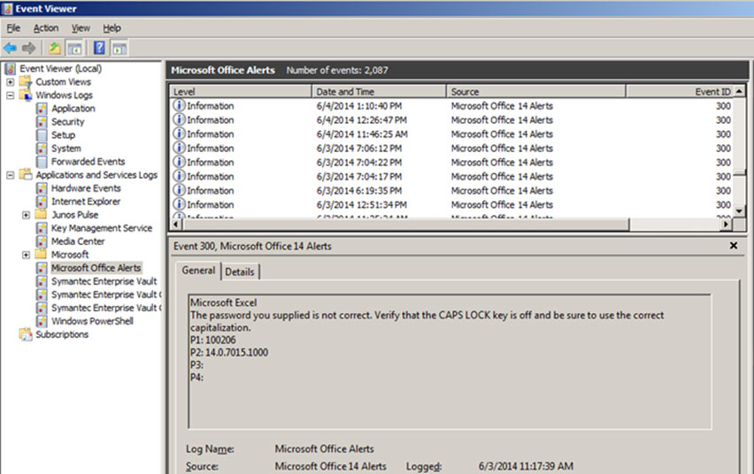 CyberTactics Windows Event Logs