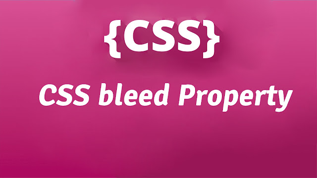 CSS bleed Property