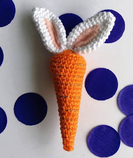 PATRON GRATIS ZANAHORIA AMIGURUMI 49964 🥕