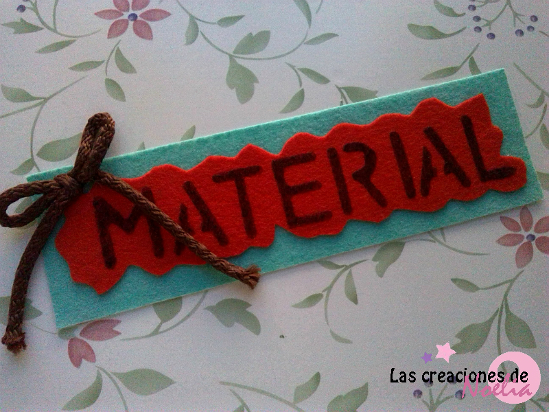 Las creaciones de Noelia: Contenedor de material