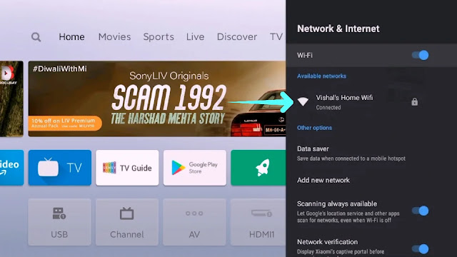 connect your tv with wifi network connect mi smart tv with wifi