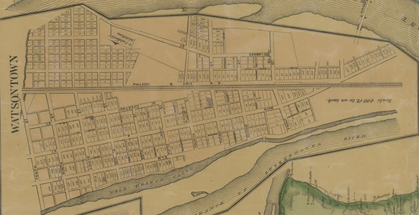 Valley Girl Views Watsontown As Shown On Assorted County Maps