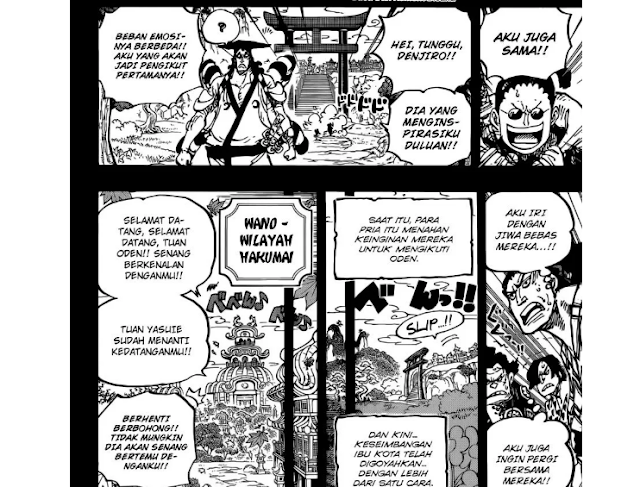 Spoiler manga one piece komik OP 962 - Si Orochi Jelek Pembantu Tak Tau Diri