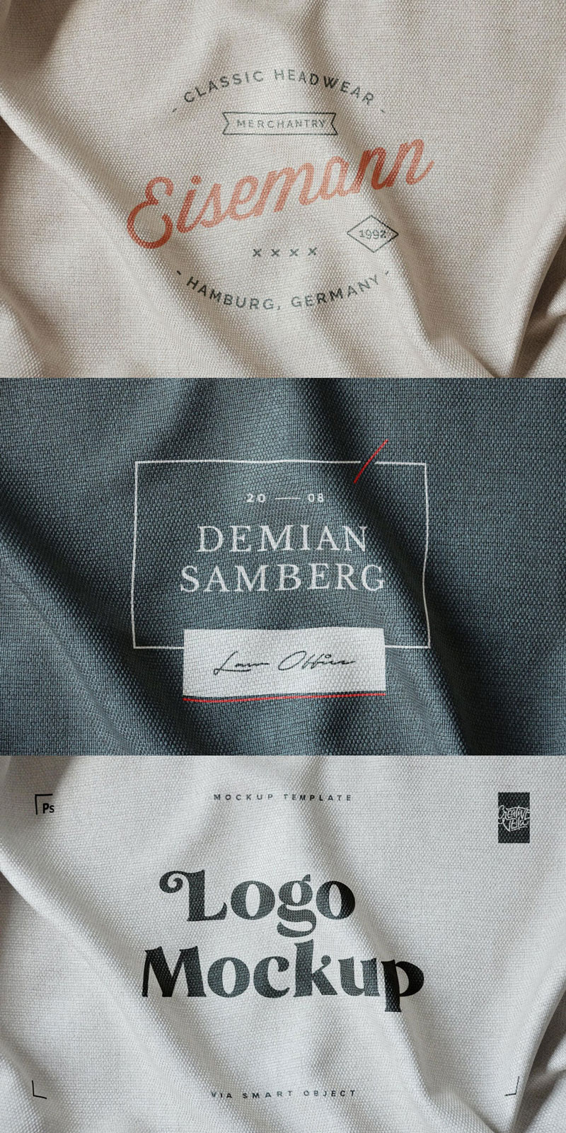 Fabric Print Effect Logo Mockup 5550468 2 Fabric Print Effect Logo Mockup 5550468 Free