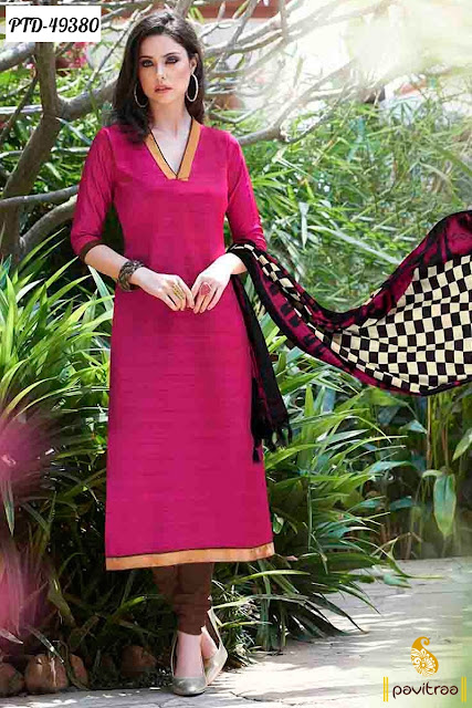 Beautiful pink black bhagalpuri casual dress online shopping below 1000 rupees at pavitraa.in