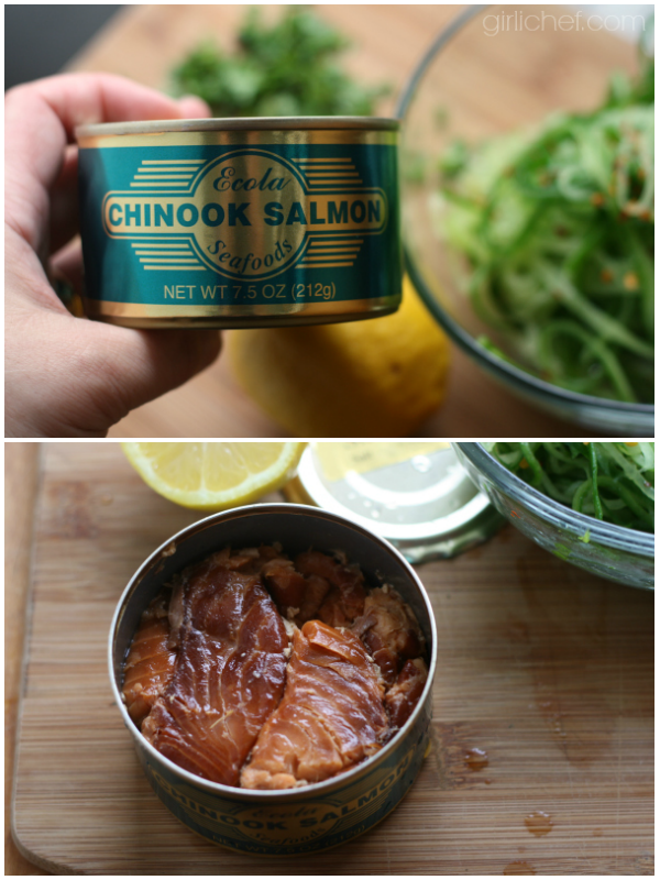 Salmon and Cucumber "Noodle" Salad All Roads Lead to the Kitchen