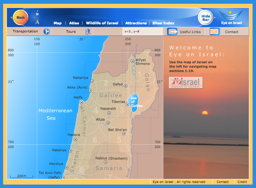 Interactive Map of Israel