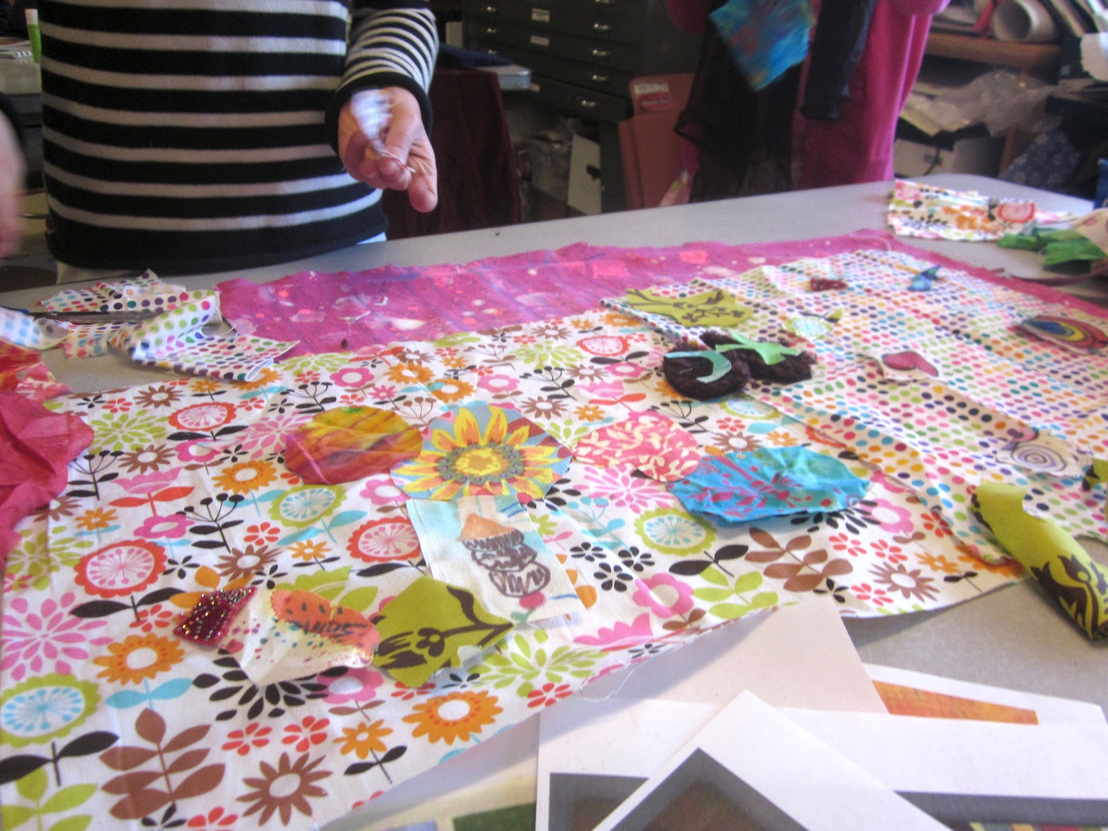 Art is Basic Art Teacher Blog Fabric Collages