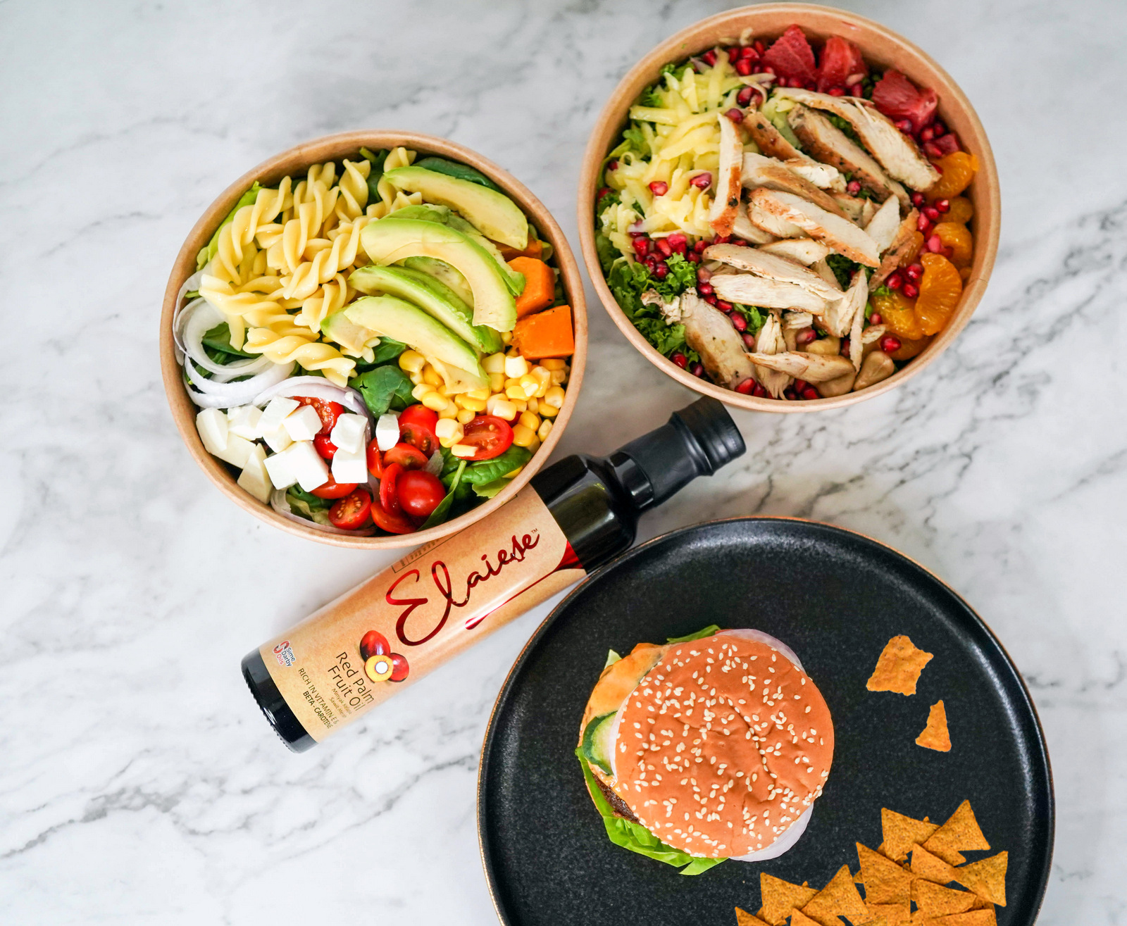 elaiese x salad atelier: taking salads & burgers to healthy heights with red palm fruit oil