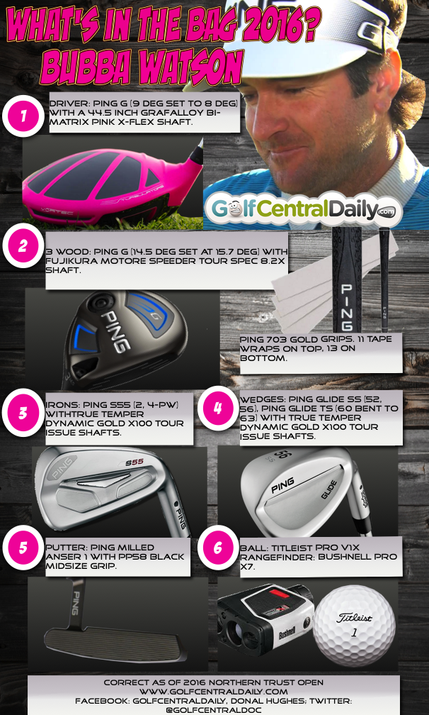 whats in the bag bubba watson whats in the bag bubba watson