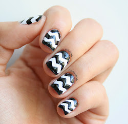 chevron nails tutorial classic creme wet wild base then