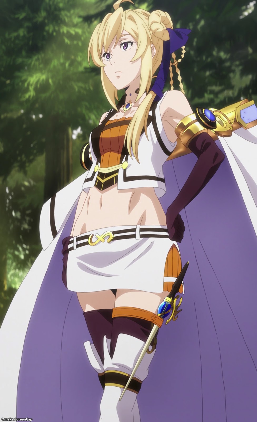 Joeschmo's Gears and Grounds: Omake Gif Anime - Grancrest Senki - Episode 1  - Siluca Reveals Skimpy Outfit