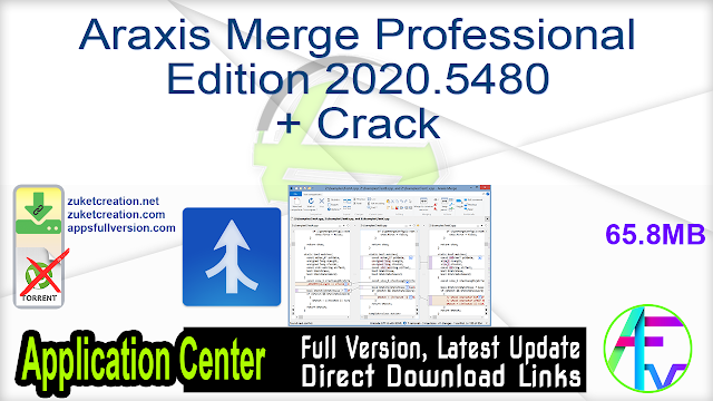 Araxis Merge Professional Edition 2020.5480 + Crack